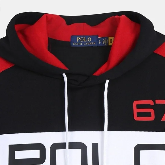 Callie Lives Mens Ralph Lauren Polo 67 Alpine World Cup Racing Hoodie LARGE - Picture 3 of 6